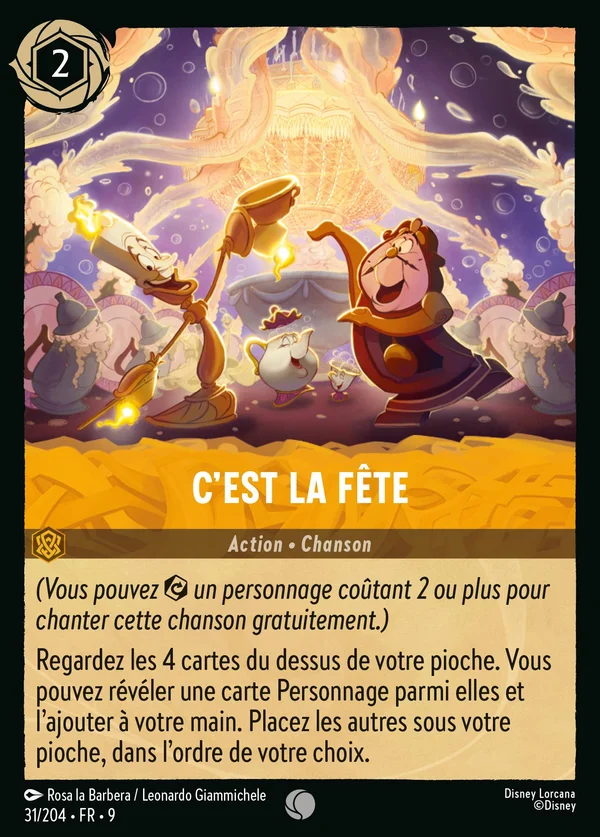 C'est la Fête — Disney Lorcana Action card from Fabled