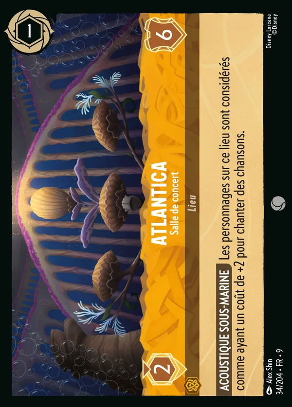 Atlantica - Salle de concert — Disney Lorcana Lieu card from Fabled