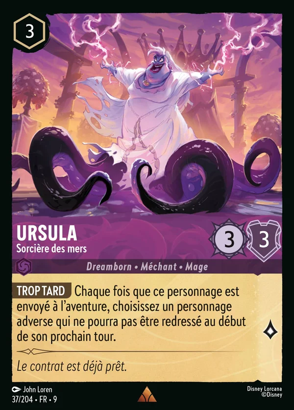 Ursula - Sorcière des mers — Disney Lorcana Personnage card from Fabled