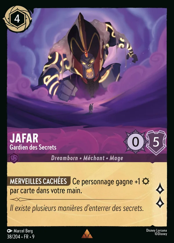 Jafar - Gardien des Secrets — Disney Lorcana Personnage card from Fabled