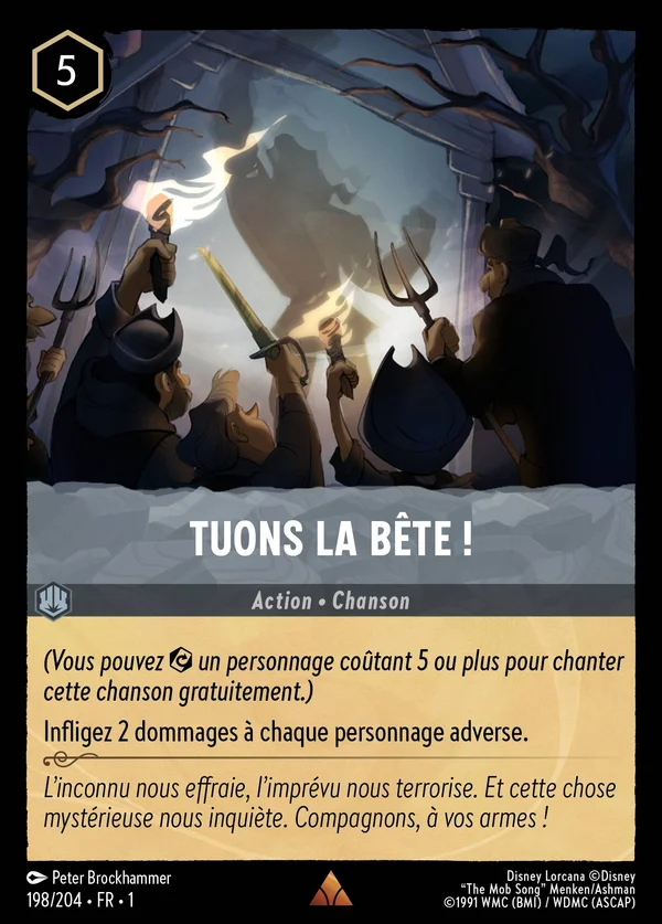 Tuons la Bête ! — Disney Lorcana Action card from The First Chapter