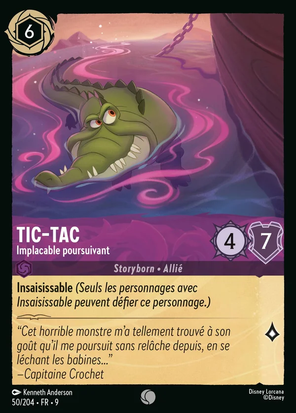 Tic-Tac - Implacable poursuivant — Disney Lorcana Personnage card from Fabled