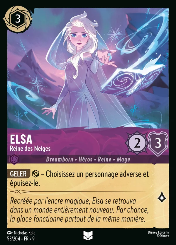Elsa - Reine des Neiges — Disney Lorcana Personnage card from Fabled