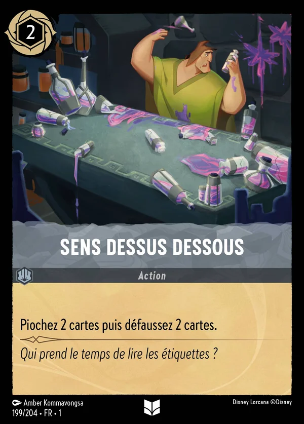 Sens dessus dessous — Disney Lorcana Action card from The First Chapter