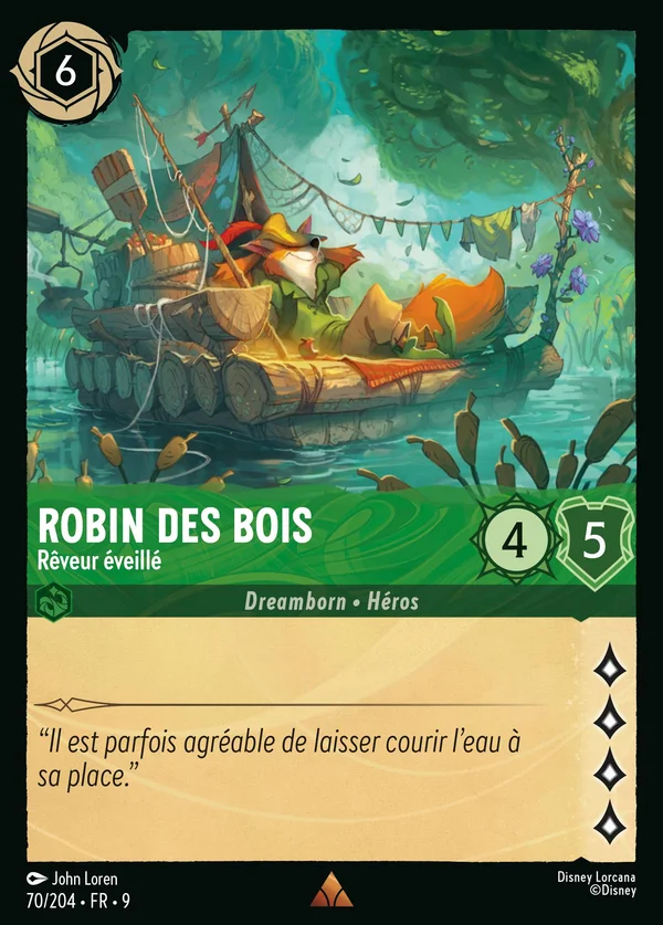 Robin des Bois - Rêveur éveillé — Disney Lorcana Personnage card from Fabled