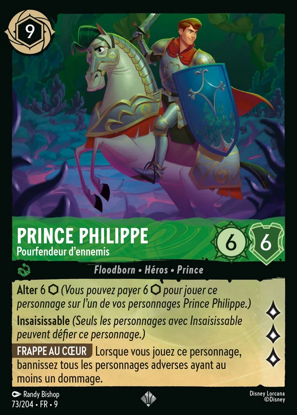 Prince Philippe - Pourfendeur d'ennemis — Disney Lorcana Personnage card from Fabled