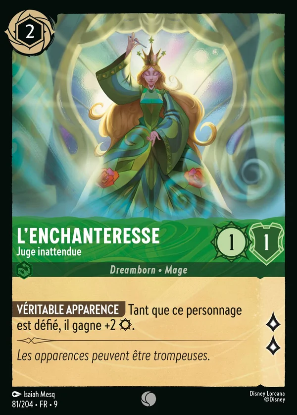 L'Enchanteresse - Juge inattendue — Disney Lorcana Personnage card from Fabled