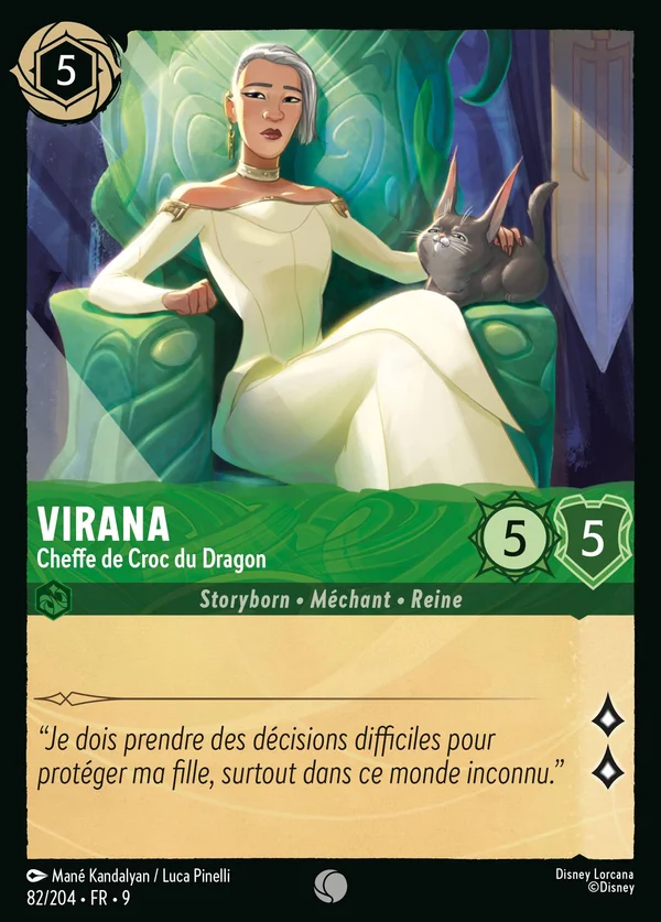 Virana - Cheffe de Croc du Dragon — Disney Lorcana Personnage card from Fabled