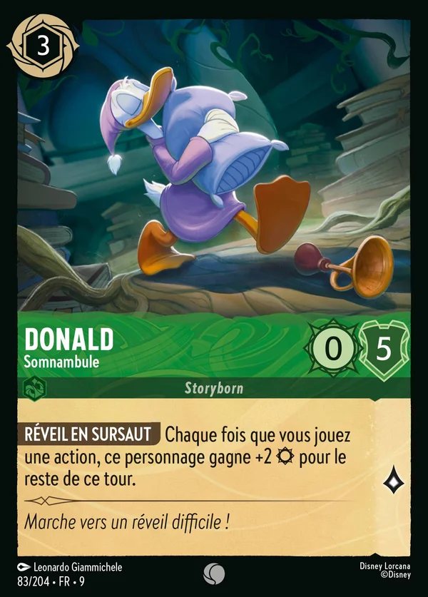 Donald - Somnambule — Disney Lorcana Personnage card from Fabled