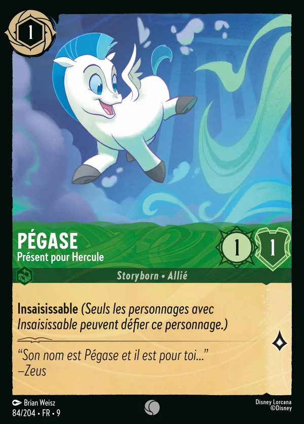 Pégase - Présent pour Hercule — Disney Lorcana Personnage card from Fabled