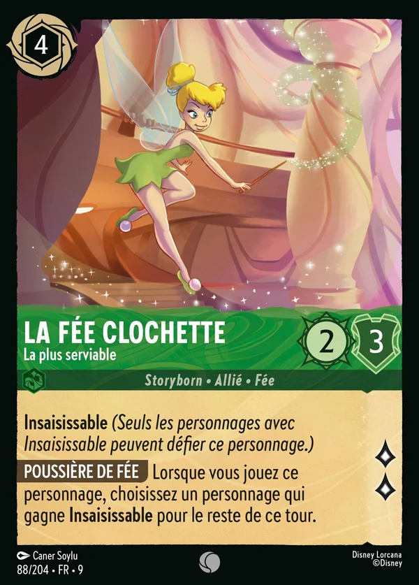 La Fée Clochette - La plus serviable — Disney Lorcana Personnage card from Fabled
