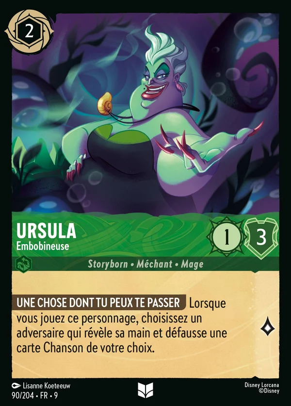 Ursula - Embobineuse — Disney Lorcana Personnage card from Fabled