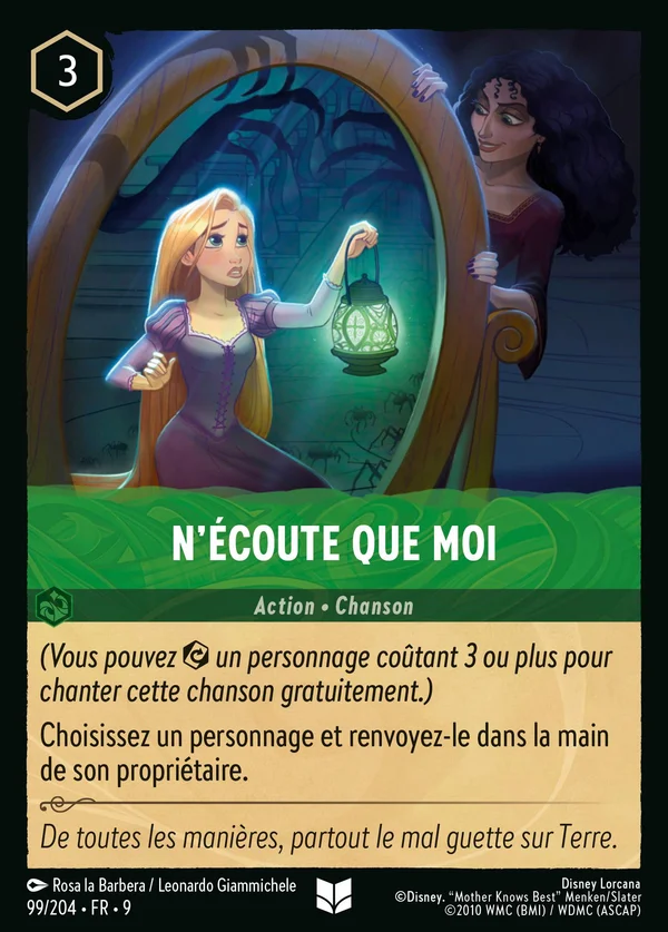 N'écoute que Moi — Disney Lorcana Action card from Fabled