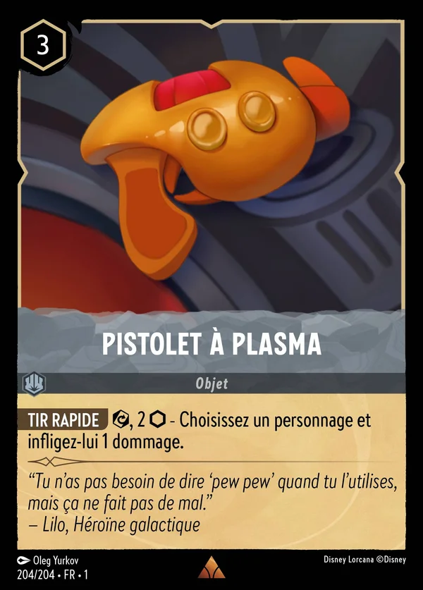 Pistolet à plasma — Disney Lorcana Objet card from The First Chapter