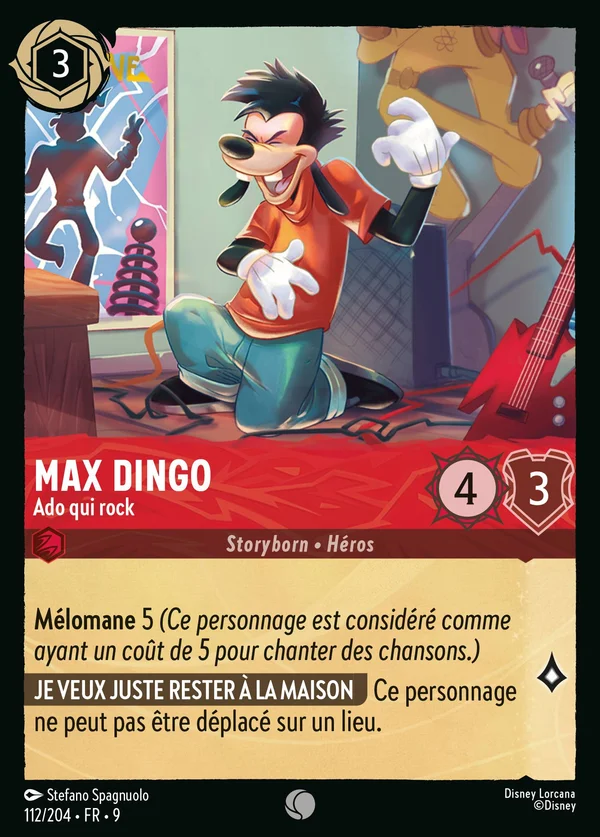 Max Dingo - Ado qui rock — Disney Lorcana Personnage card from Fabled