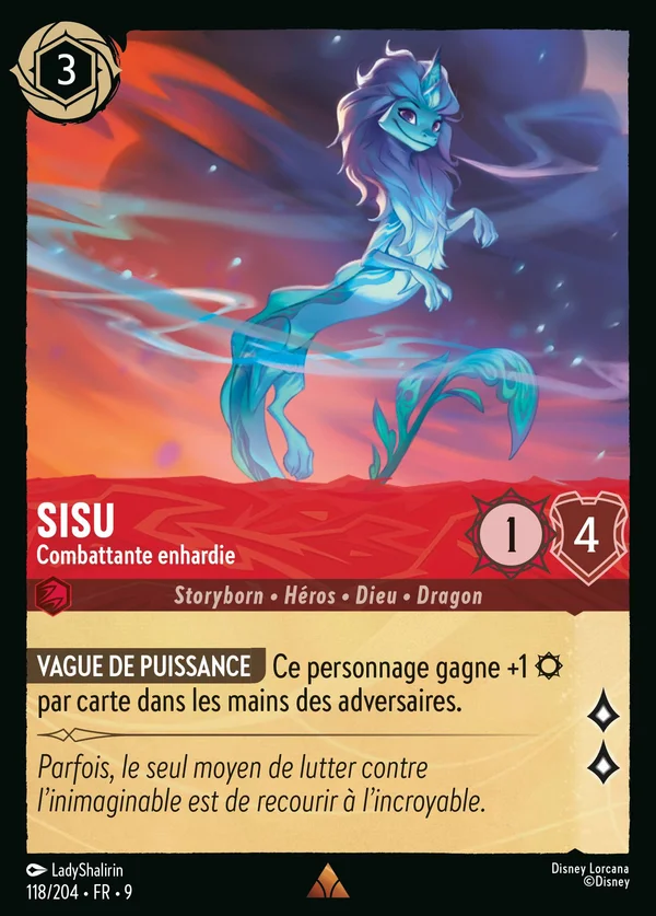 Sisu - Combattante enhardie — Disney Lorcana Personnage card from Fabled