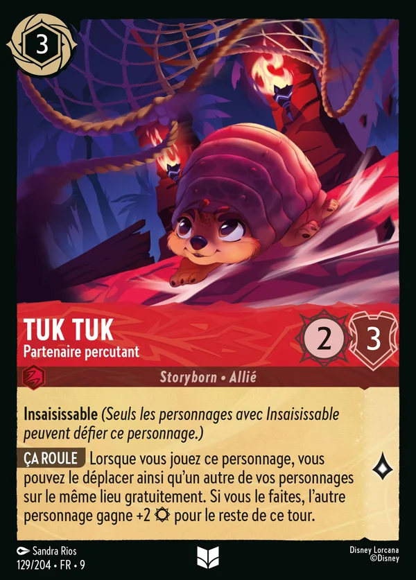 Tuk Tuk - Partenaire percutant — Disney Lorcana Personnage card from Fabled