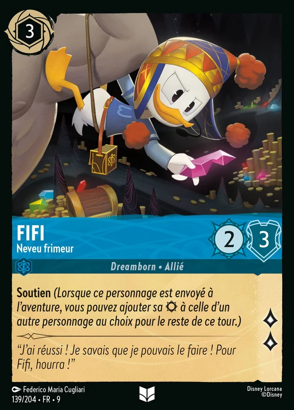 Fifi - Neveu frimeur — Disney Lorcana Personnage card from Fabled