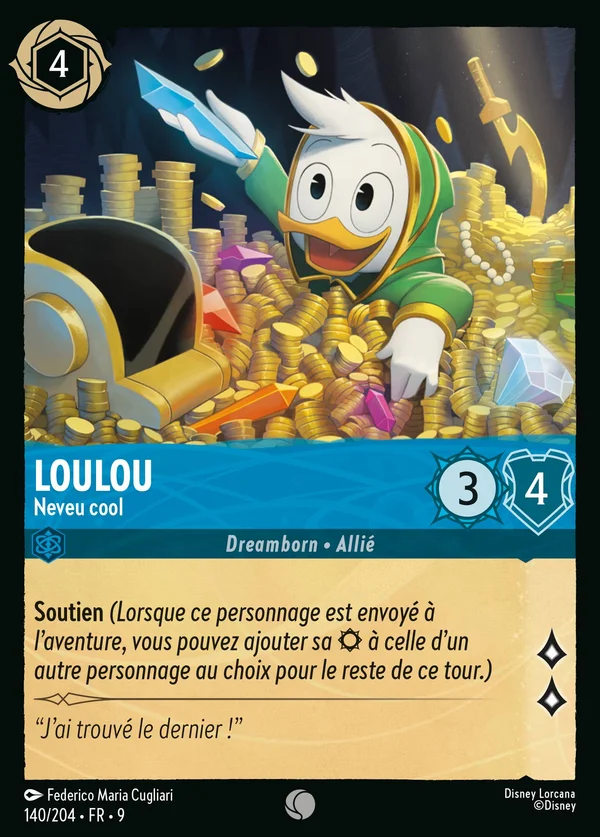 Loulou - Neveu cool — Disney Lorcana Personnage card from Fabled