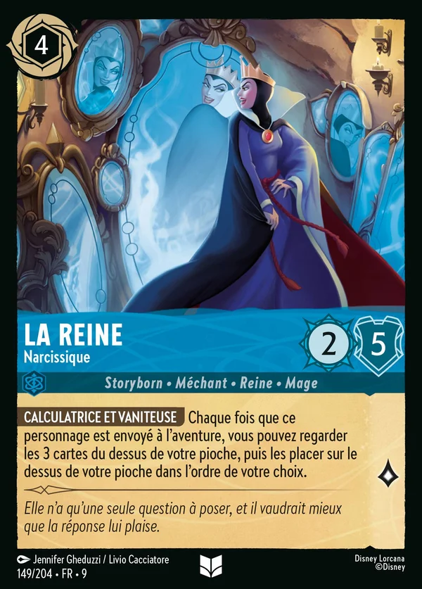 La Reine - Narcissique — Disney Lorcana Personnage card from Fabled