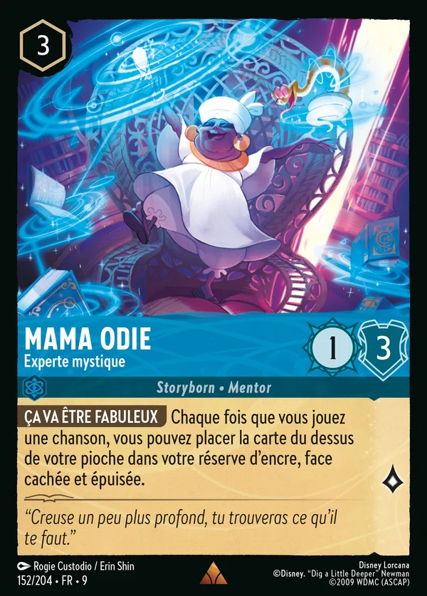 Mama Odie - Experte mystique — Disney Lorcana Personnage card from Fabled