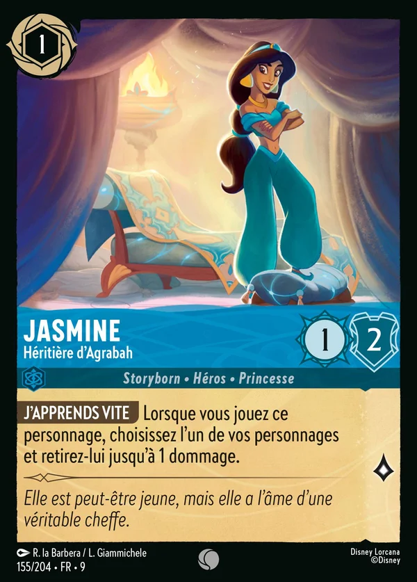 Jasmine - Héritière d'Agrabah — Disney Lorcana Personnage card from Fabled