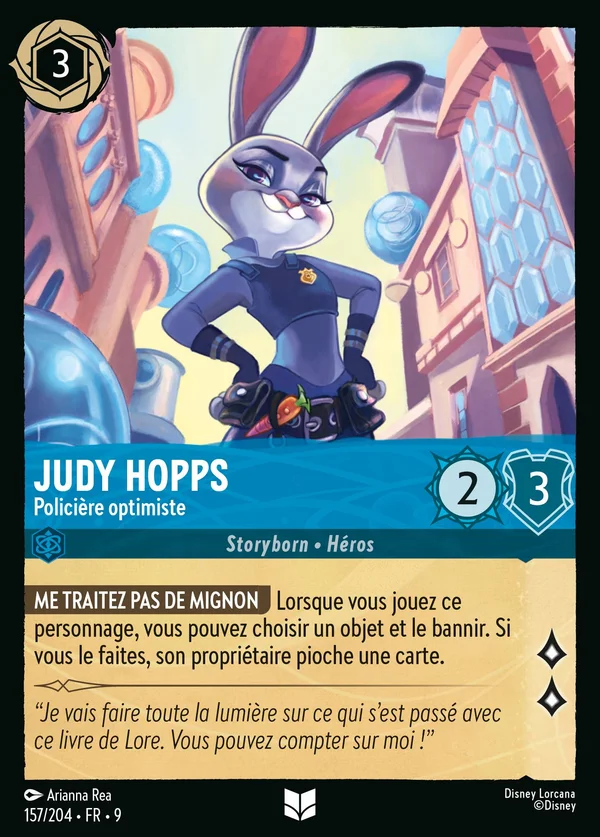 Judy Hopps - Policière optimiste — Disney Lorcana Personnage card from Fabled