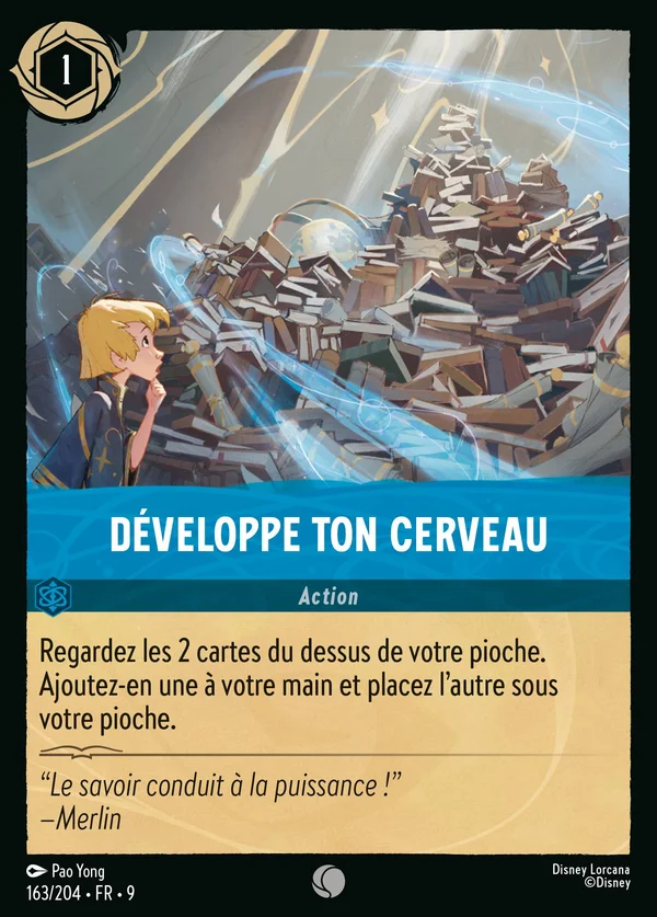 Développe ton Cerveau — Disney Lorcana Action card from Fabled