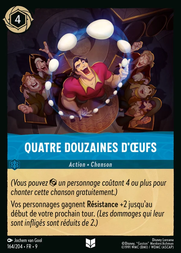 Quatre douzaines d'œufs — Disney Lorcana Action card from Fabled