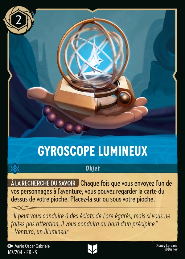 Gyroscope lumineux — Disney Lorcana Objet card from Fabled