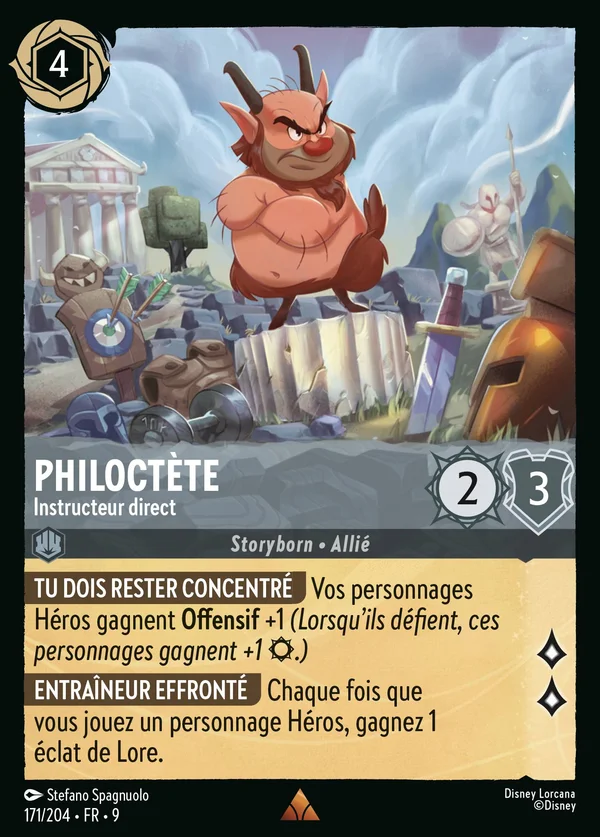 Philoctète - Instructeur direct — Disney Lorcana Personnage card from Fabled