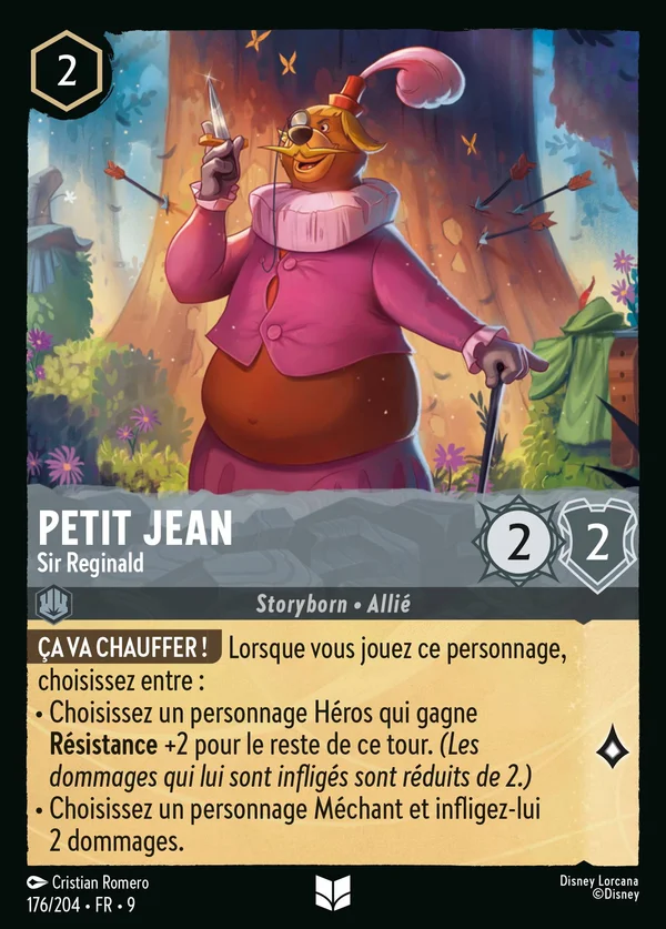 Petit Jean - Sir Reginald — Disney Lorcana Personnage card from Fabled