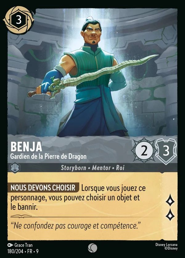 Benja - Gardien de la Pierre de Dragon — Disney Lorcana Personnage card from Fabled