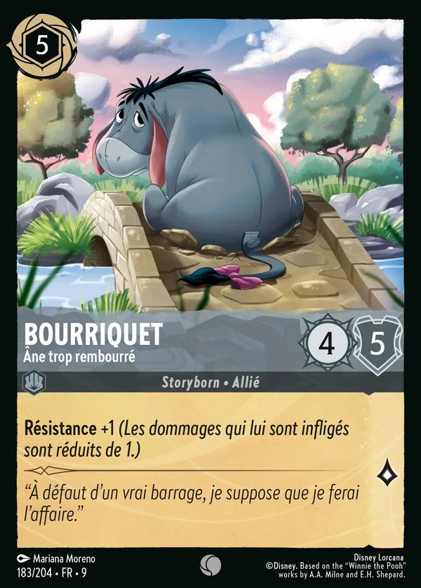 Bourriquet - Âne trop rembourré — Disney Lorcana Personnage card from Fabled