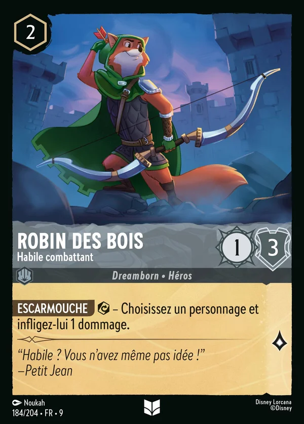 Robin des Bois - Habile combattant — Disney Lorcana Personnage card from Fabled