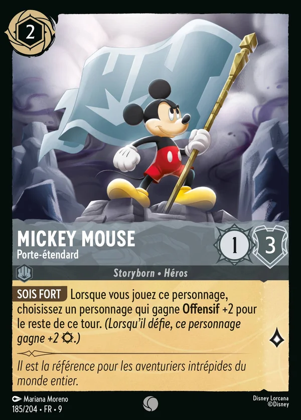Mickey Mouse - Porte-étendard — Disney Lorcana Personnage card from Fabled