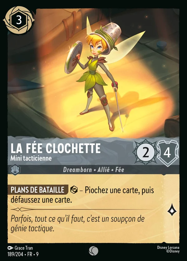 La Fée Clochette - Mini tacticienne — Disney Lorcana Personnage card from Fabled
