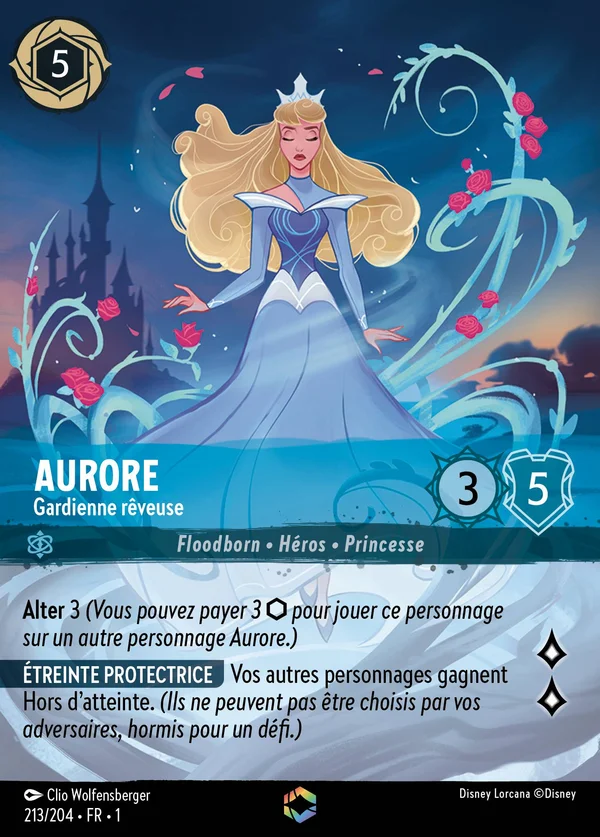 Aurore - Gardienne rêveuse — Disney Lorcana Personnage card from The First Chapter