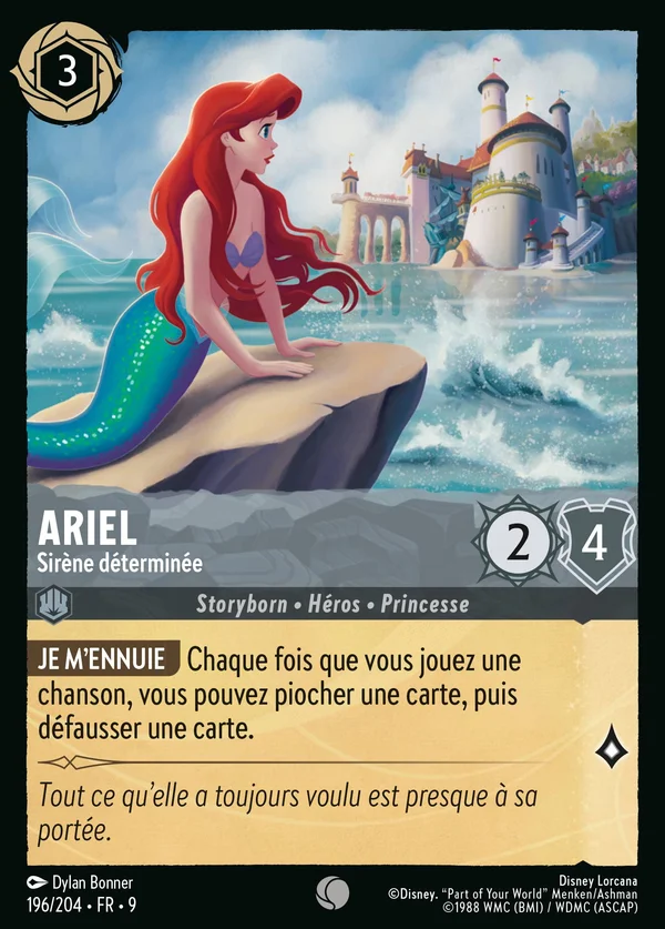 Ariel - Sirène déterminée — Disney Lorcana Personnage card from Fabled