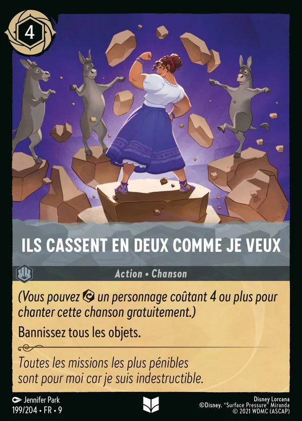 Ils cassent en deux comme je veux — Disney Lorcana Action card from Fabled