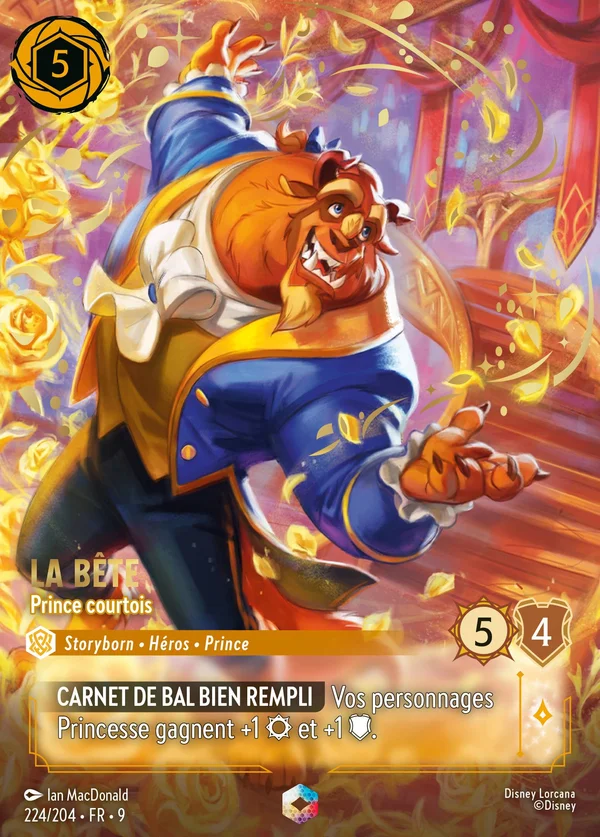 La Bête - Prince courtois — Disney Lorcana Personnage card from Fabled