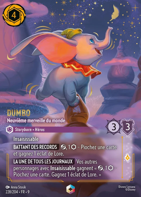 Dumbo - Neuvième merveille du monde — Disney Lorcana Personnage card from Fabled
