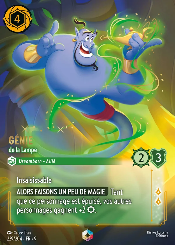 Génie - de la Lampe — Disney Lorcana Personnage card from Fabled