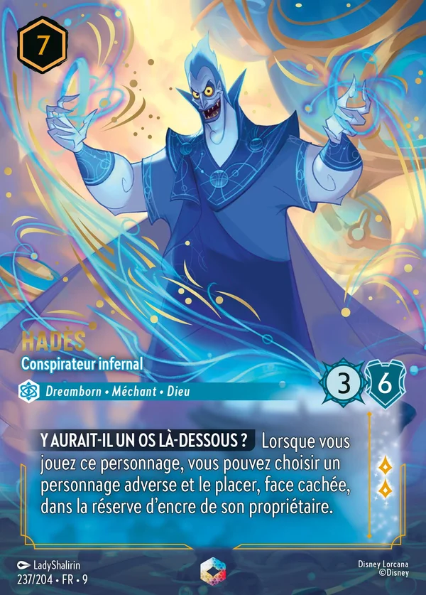 Hadès - Conspirateur infernal — Disney Lorcana Personnage card from Fabled