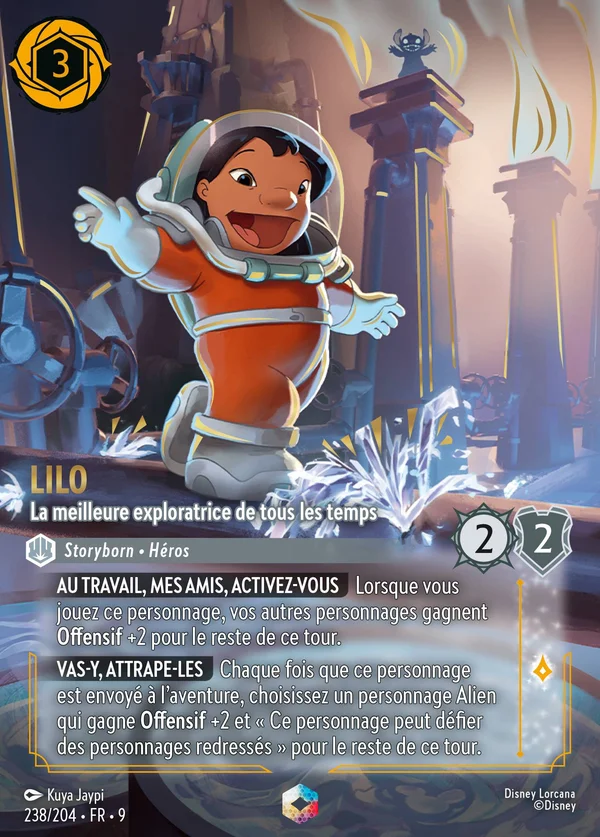 Lilo - La meilleure exploratrice de tous les temps — Disney Lorcana Personnage card from Fabled