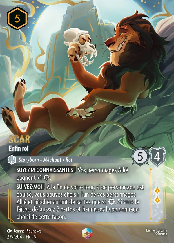 Scar - Enfin roi — Disney Lorcana Personnage card from Fabled