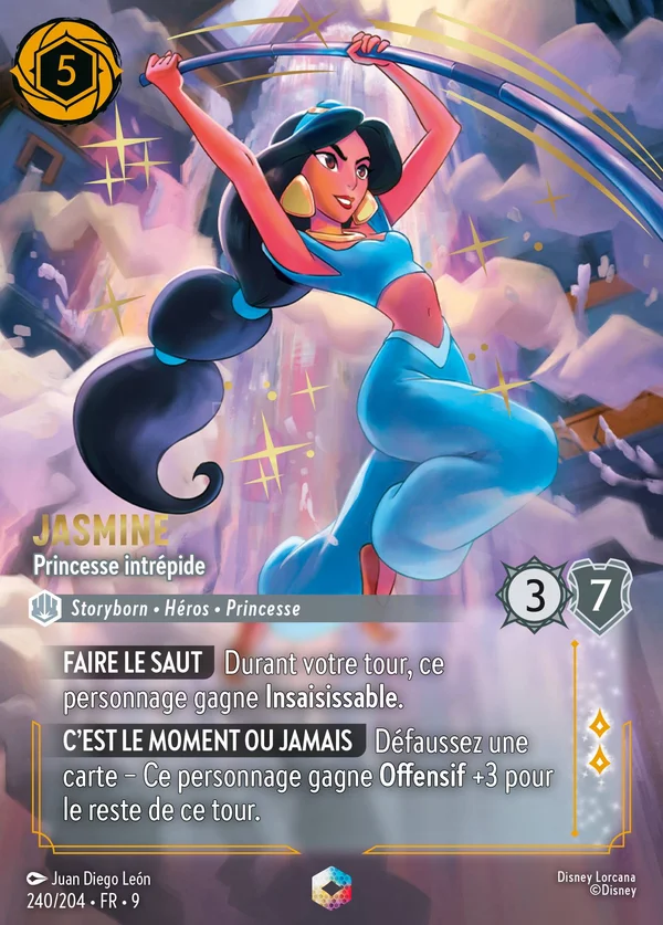 Jasmine - Princesse intrépide — Disney Lorcana Personnage card from Fabled