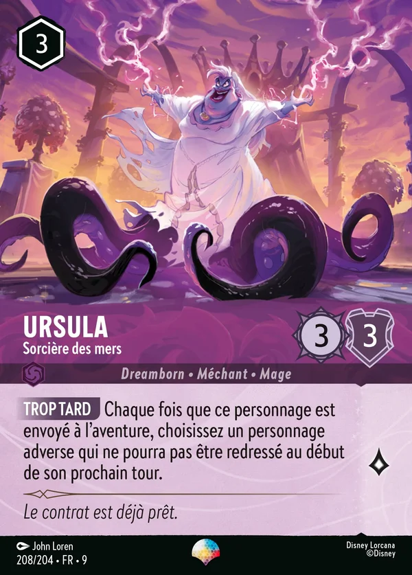 Ursula - Sorcière des mers — Disney Lorcana Personnage card from Fabled