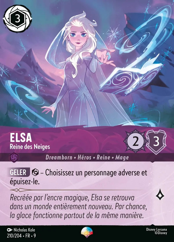 Elsa - Reine des Neiges — Disney Lorcana Personnage card from Fabled