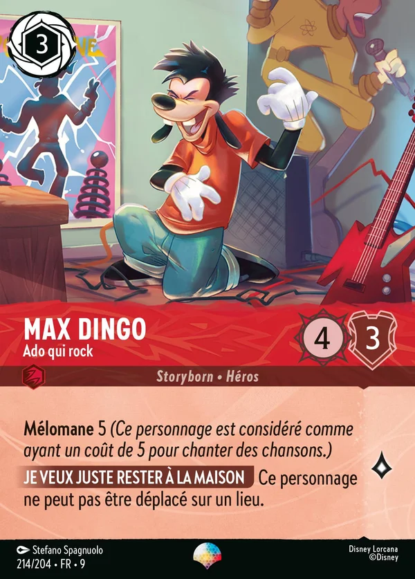 Max Dingo - Ado qui rock — Disney Lorcana Personnage card from Fabled